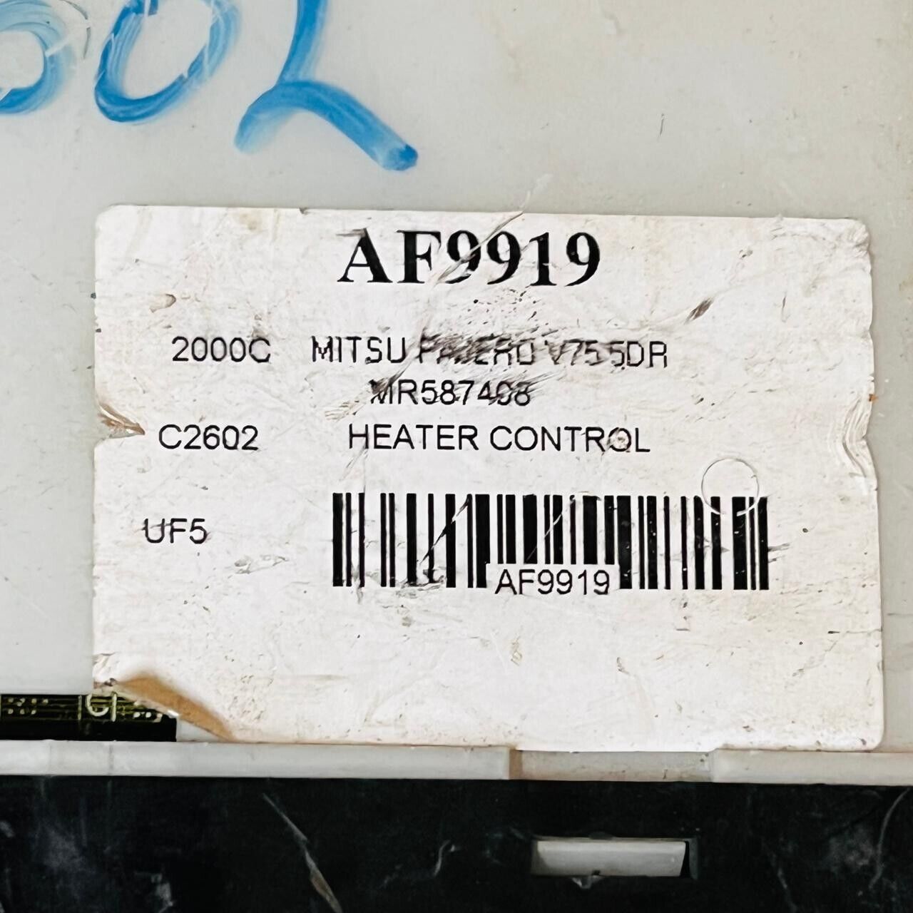 Mitsubishi Heater Control - AF9919 / MR587408 / MR500544 / 146430-8040