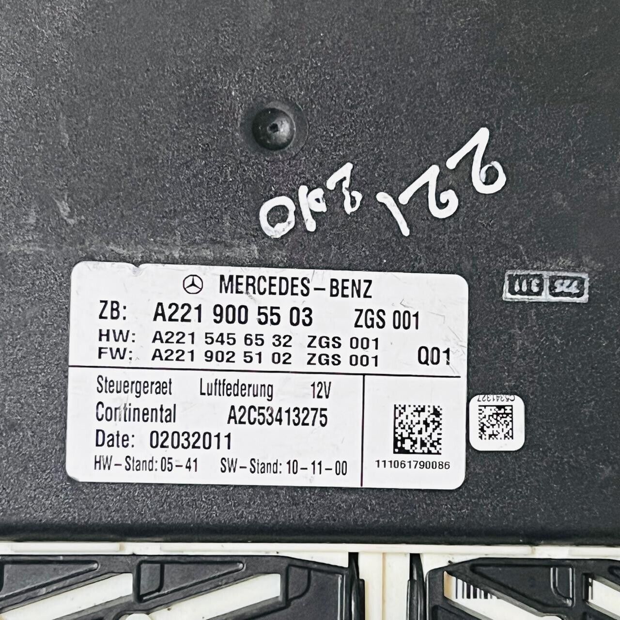 07-14 Mercedes-Benz Air Suspension Control Module - A2219005503 / A2C53413275