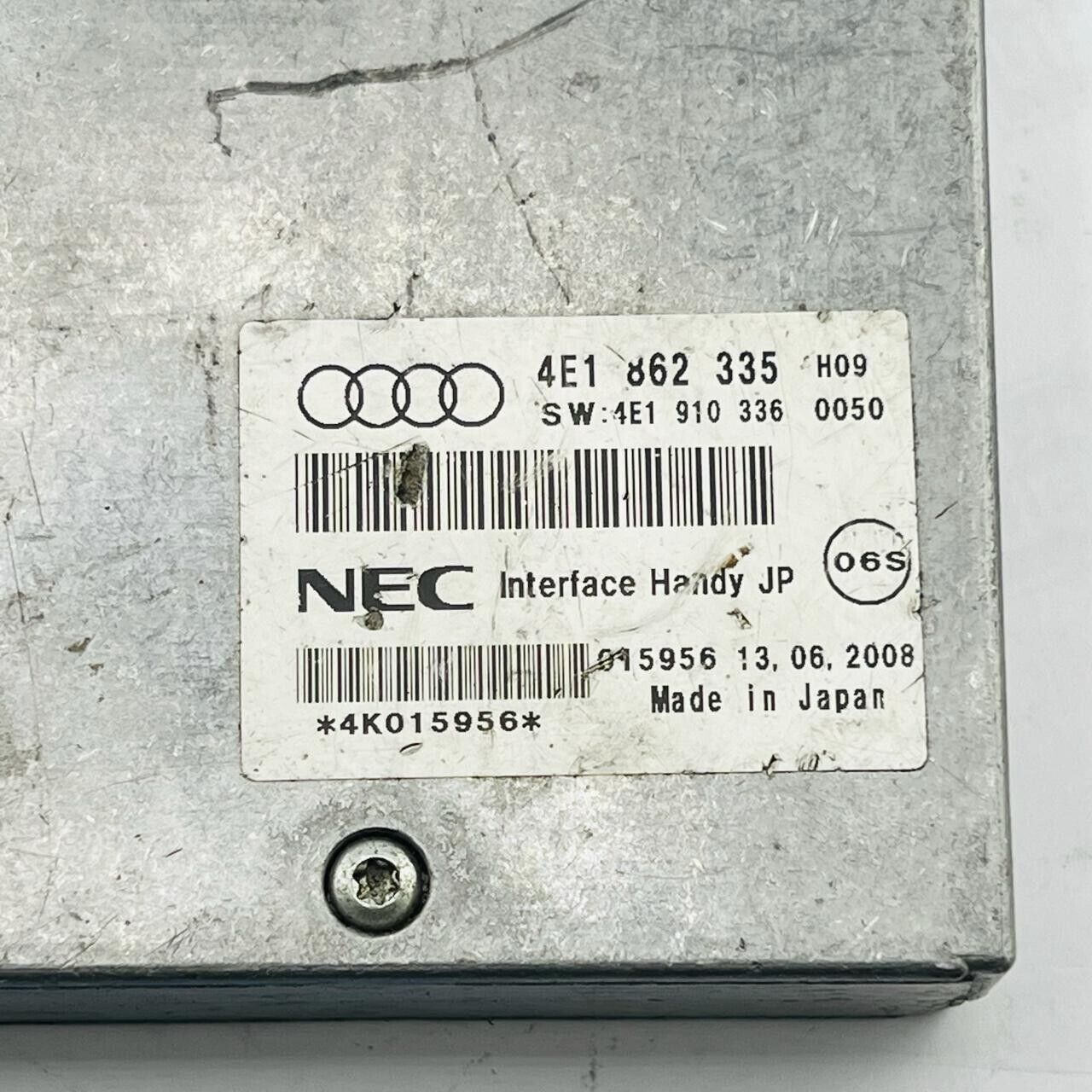 2005 Audi A6 3.0 TDI quattro Bluetooth Interface Control Module Unit 4E1862335