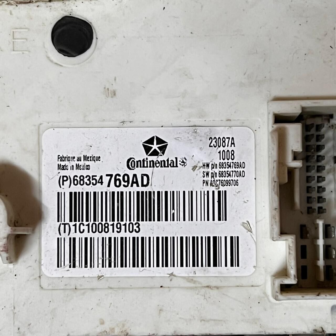 Continental Module - 68354 769AD (OEM: 68354770AD)