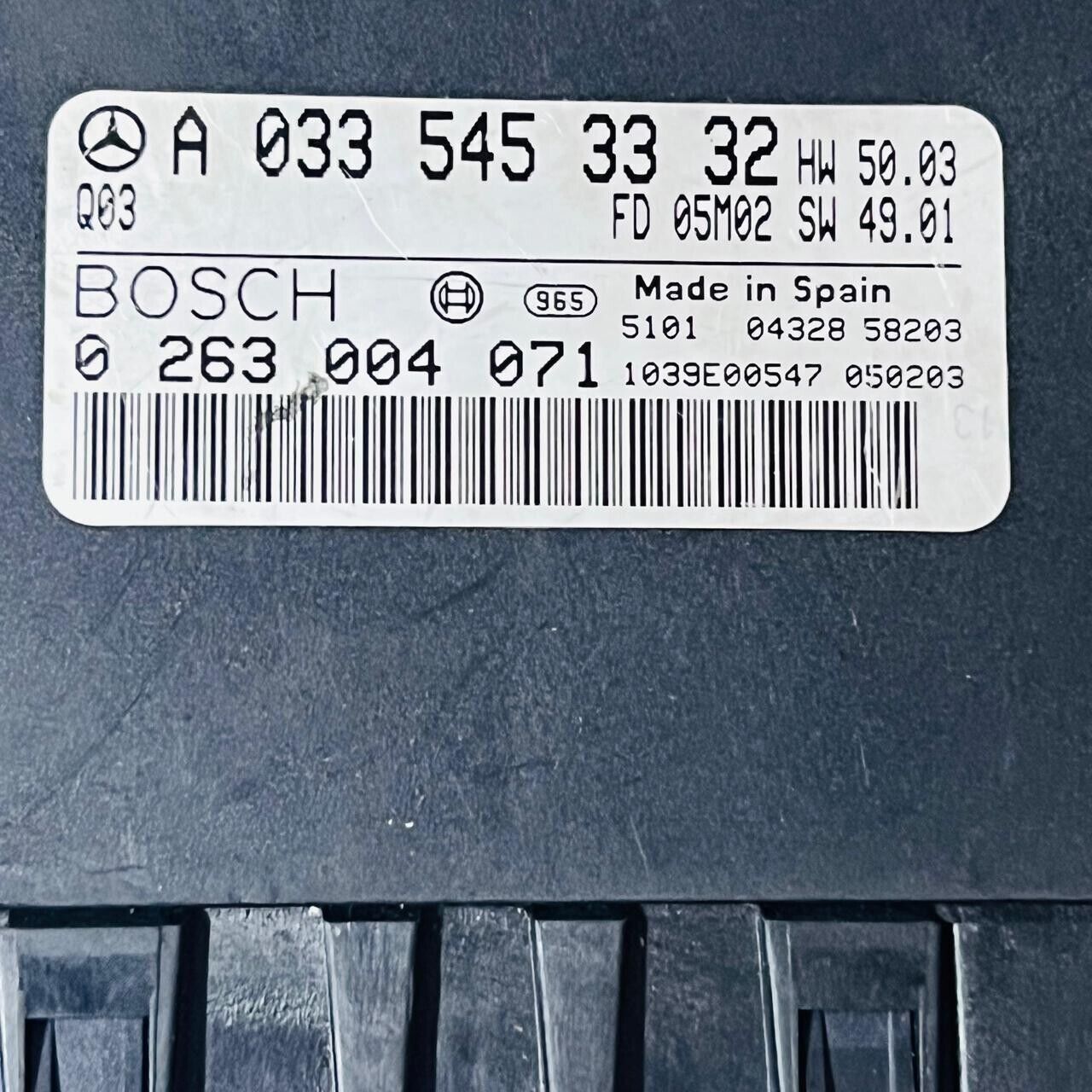 2003-06 Mercedes W220 S600 Parktronic Control Module - A0335453332 / 0263004071