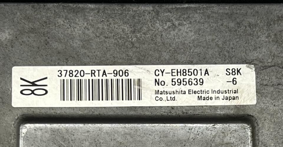 HONDA STEPWAGON CRV 2.0 ESSENCE K20A ENGINE CONTROL UNIT ECU 37820-RTA-906