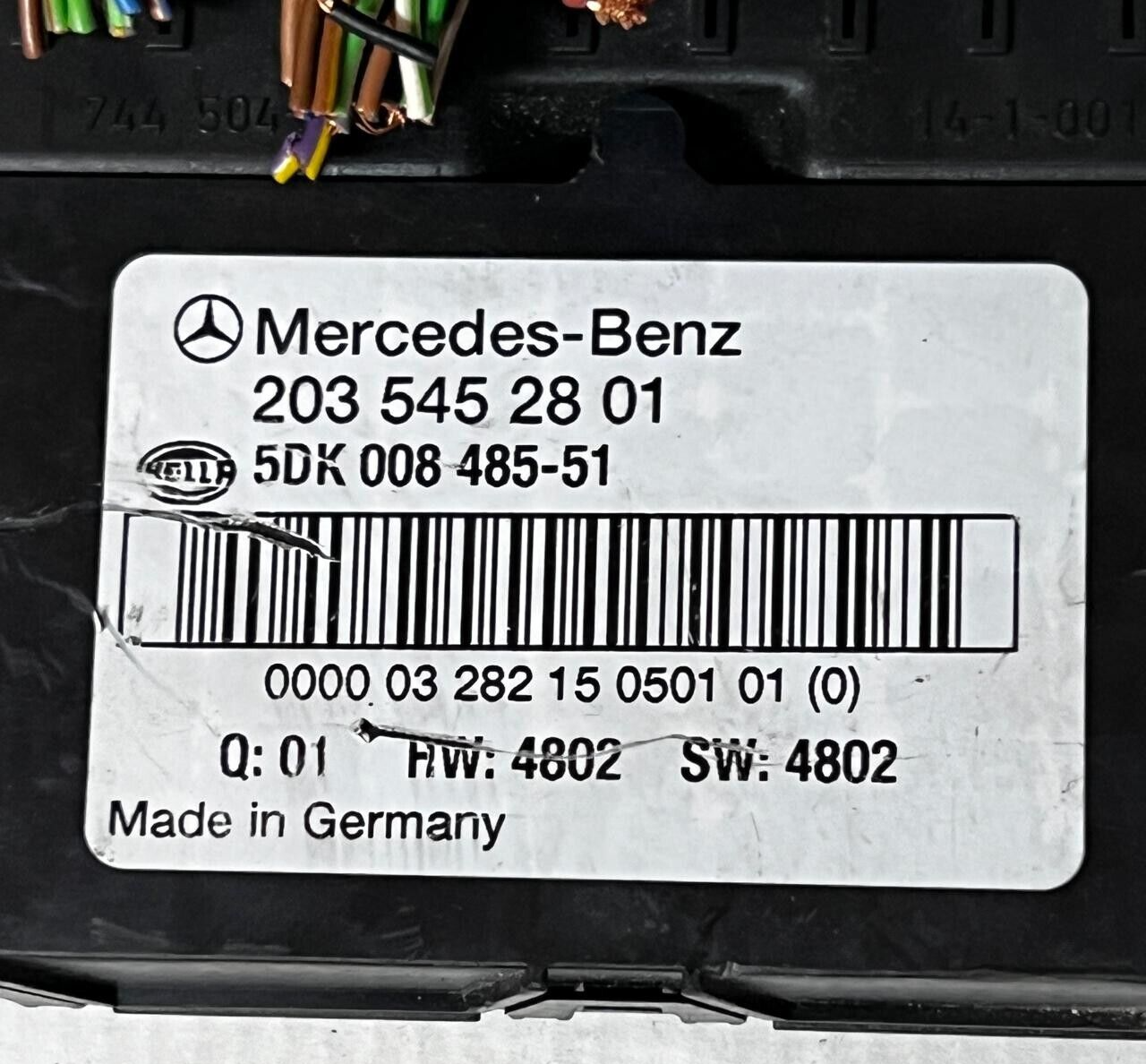 01-09Mercedes W203 C230 CLK500 Front SAM Fuse Box Relay Control Module 203545...