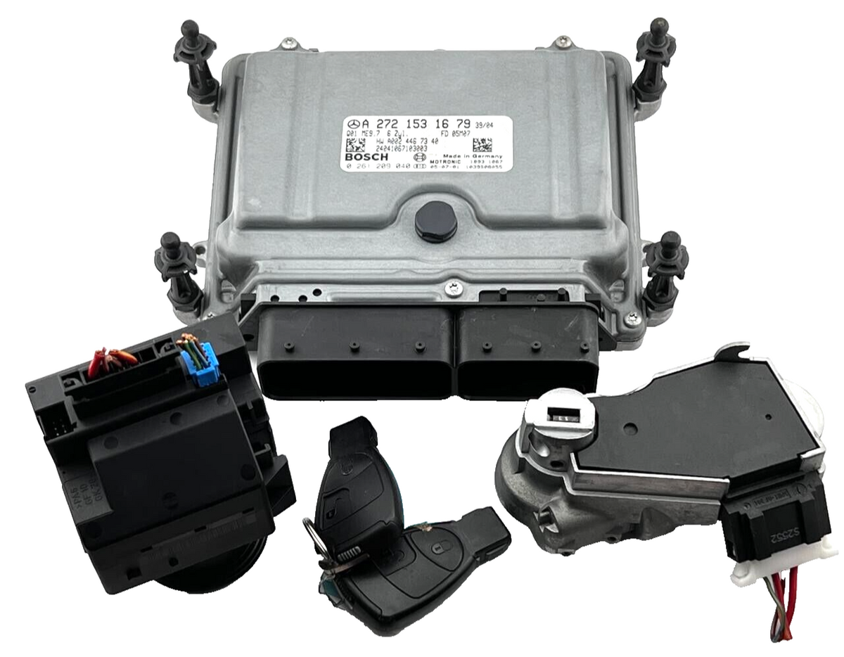 2006-2009 Mercedes E350 CLK350 Moteur A2721531679 ECU 0261209040(FULL SET )