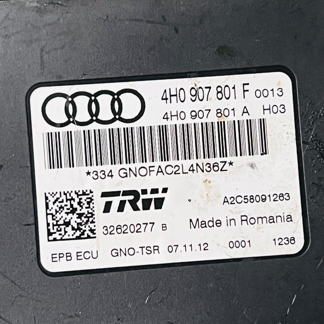 13 Audi A8 Quattro Parking Brake Control Module Unit OEM 4H0907801F