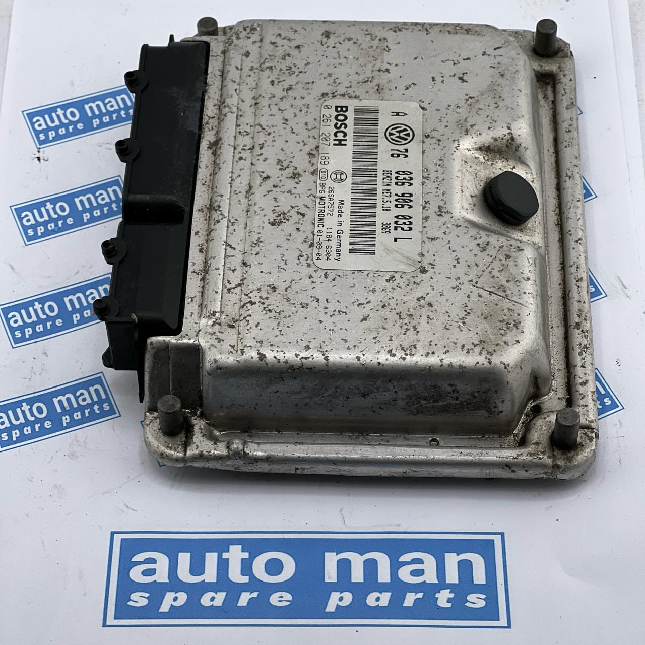 VW GOLF IV 1J1 Engine Control Unit ECU 036906032L 2000 18048956  0261207189