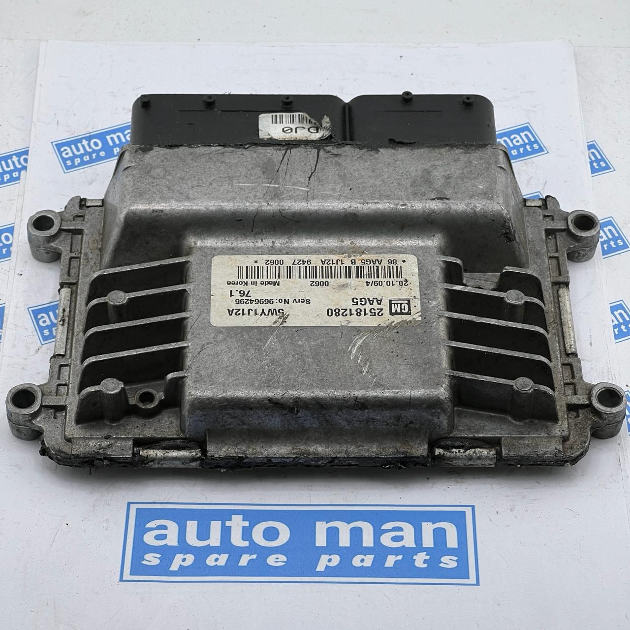 2010 CHEVROLET CRUZE  ENGINE ECU 5WY1J12A 25181280 #ECU