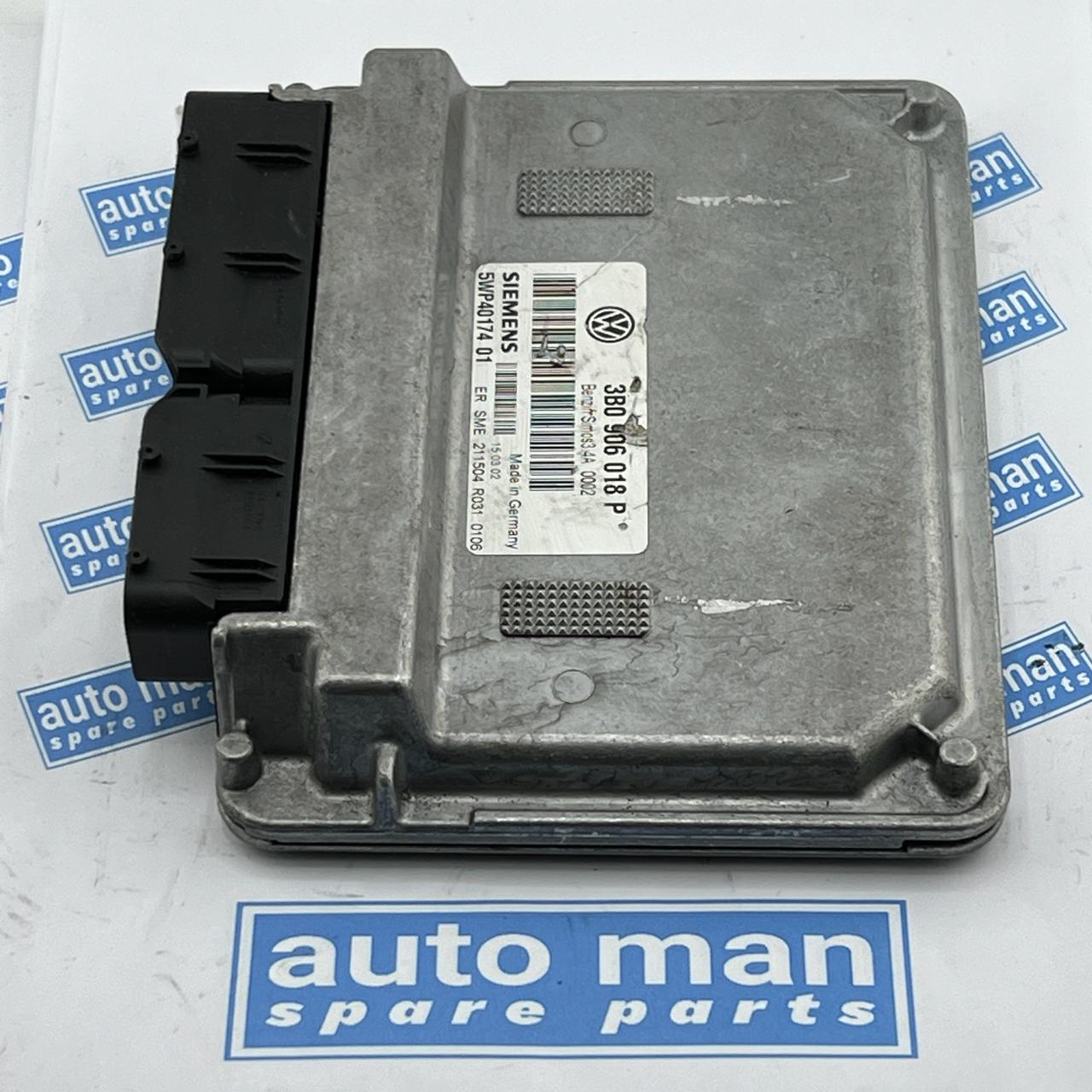 ENGINE CONTROL UNIT 5WP40174  ECU  2002 VW B5 SIEMENS 3B0906018P