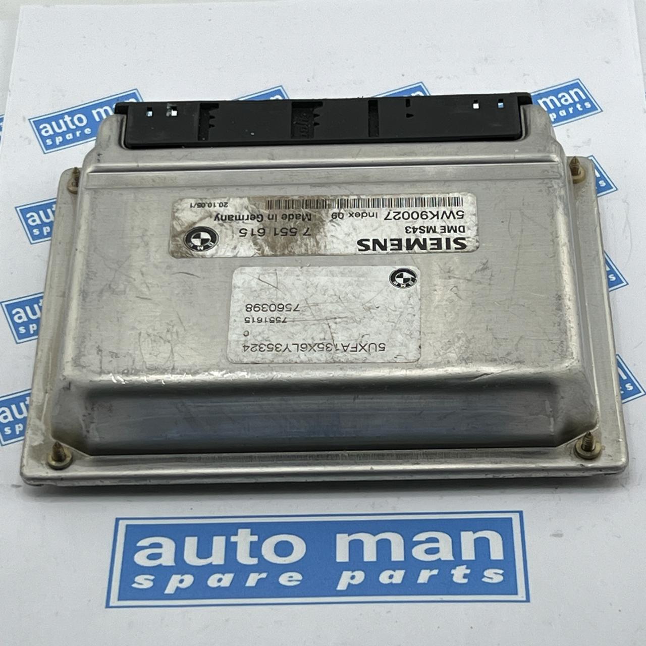 2005-2006 BMW X5 Engine Control Unit ECU 7551615 Module 225 3C4-B6  5WK90027