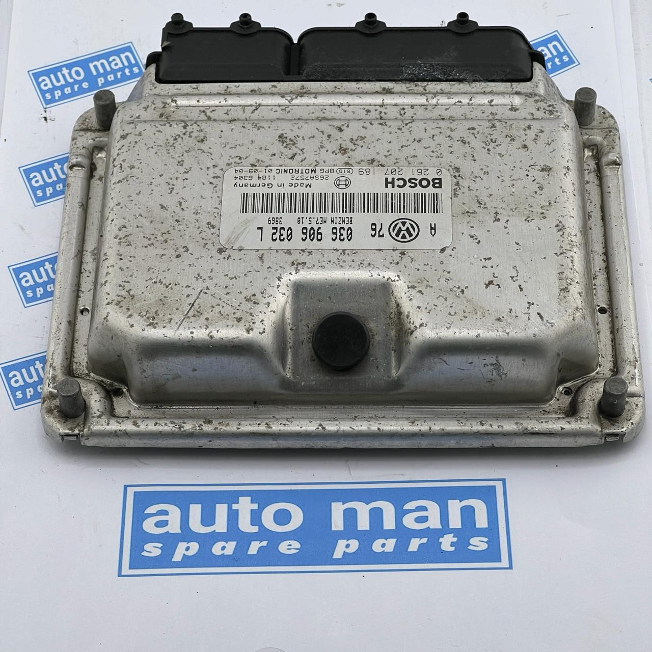 VW GOLF IV 1J1 Engine Control Unit ECU 036906032L 2000 18048956  0261207189