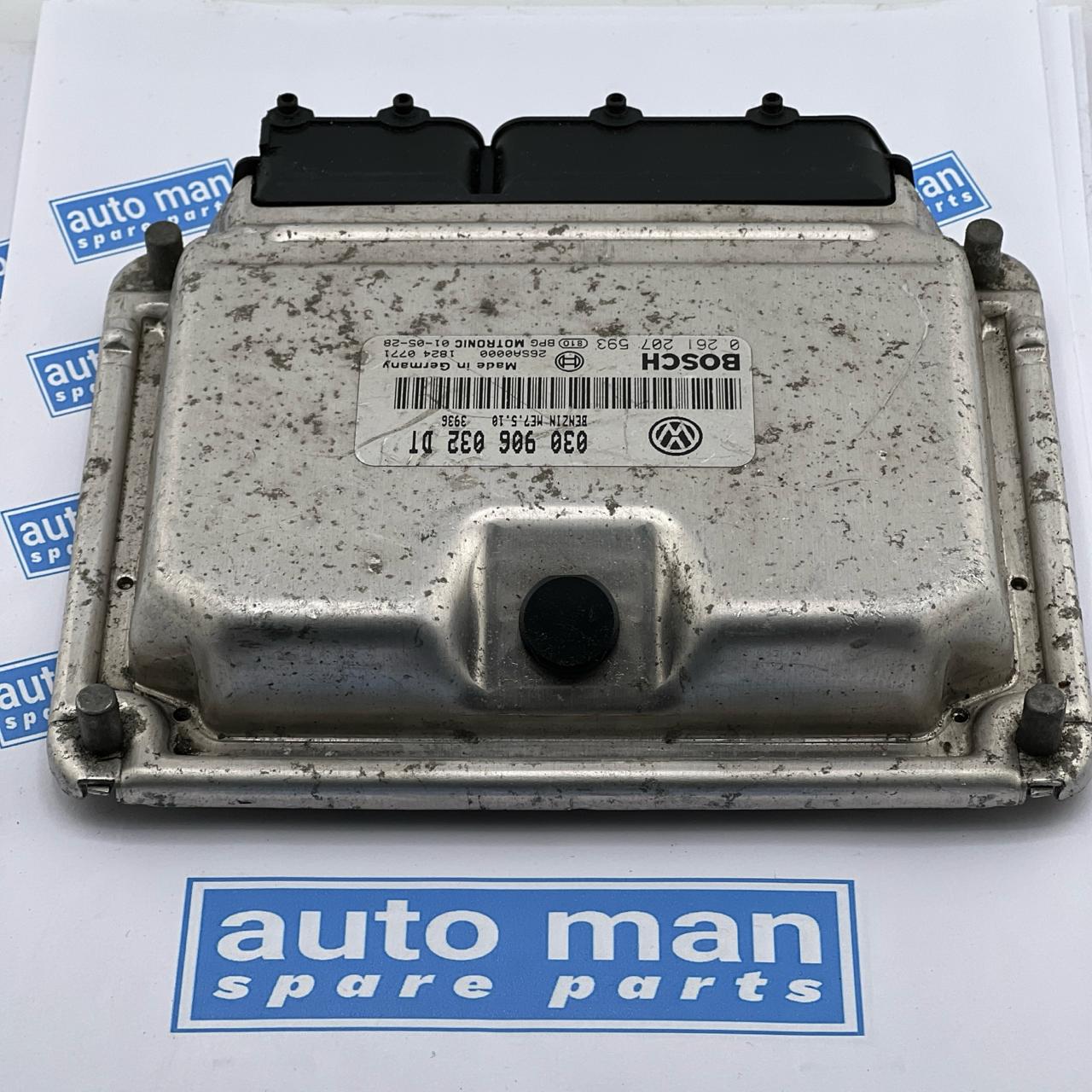 VW Polo 0261207593 030906032DT Engine Control Unit