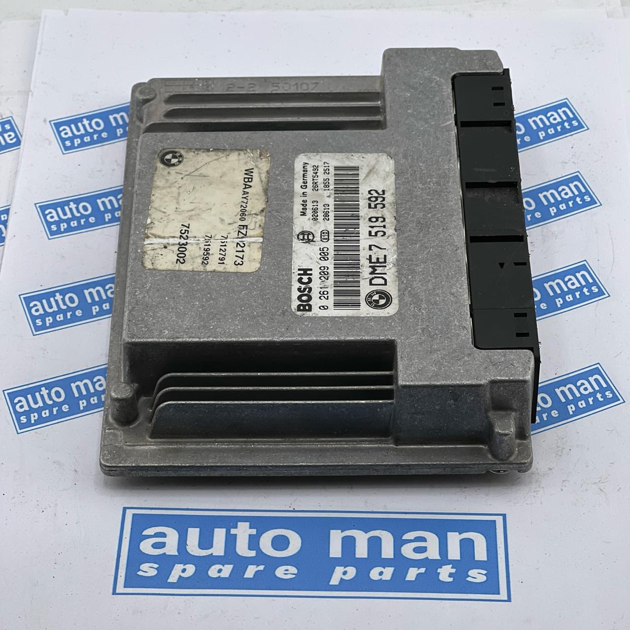 2002 BMW 3 SERIES AUTO ENGINE ECU DME7519592 0261209005