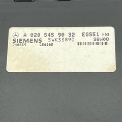 ECU AUTOMATIC GEARBOX MERCEDES W210 E200 A0205459032, A 020 545 90 32, SIEMENS 5WK33890 97W23 EG551 K01