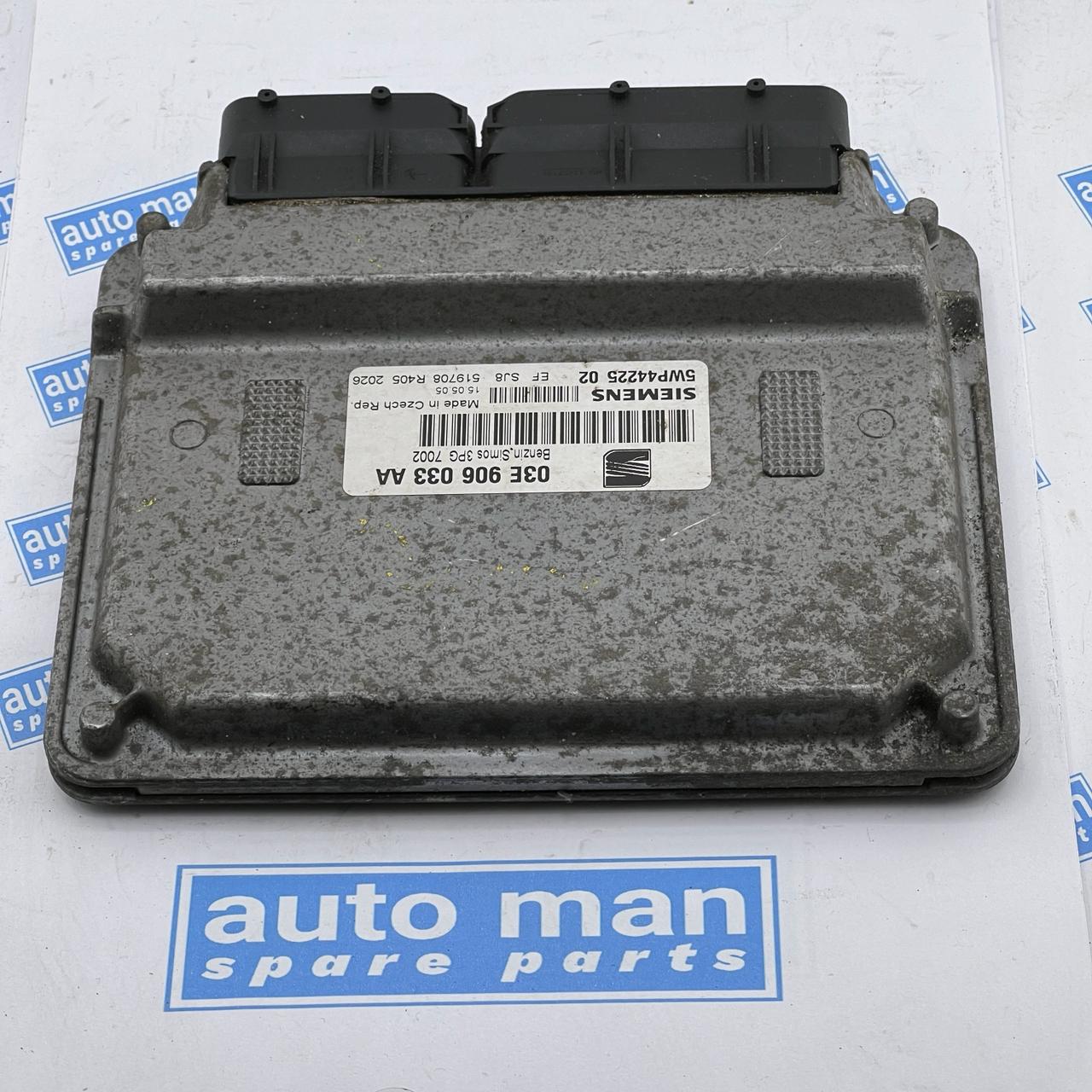 2005 SEAT IBIZA   ENGINE ECU 03E906033AA  5WP44225 02