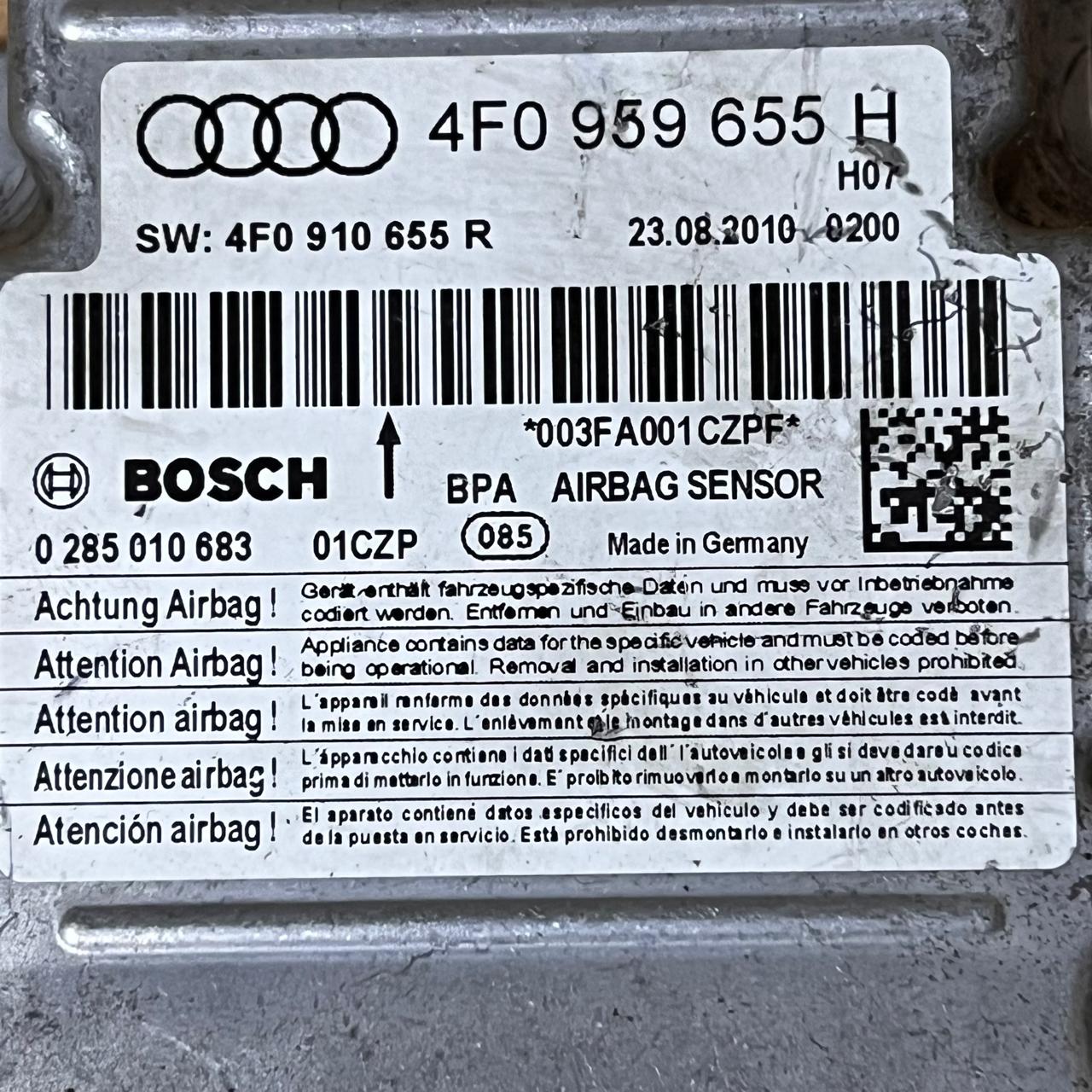 2009-2011 AUDI A6 Quatro safety control unit  4F0959655H OEM