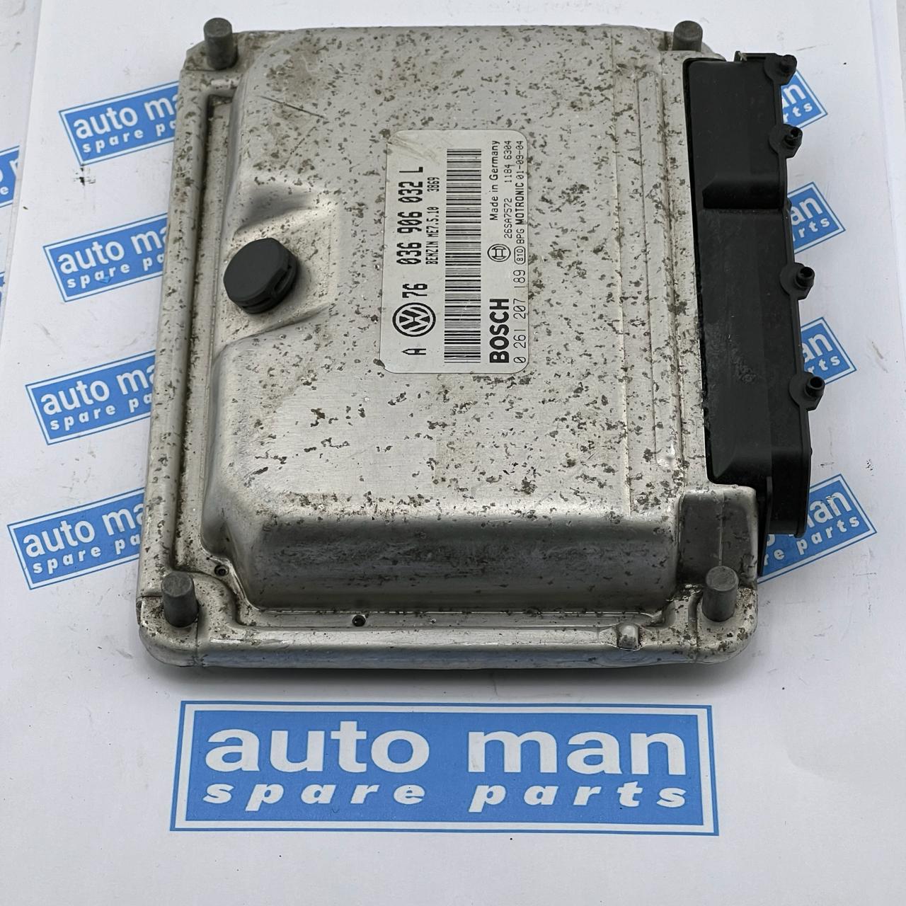 VW GOLF IV 1J1 Engine Control Unit ECU 036906032L 2000 18048956  0261207189