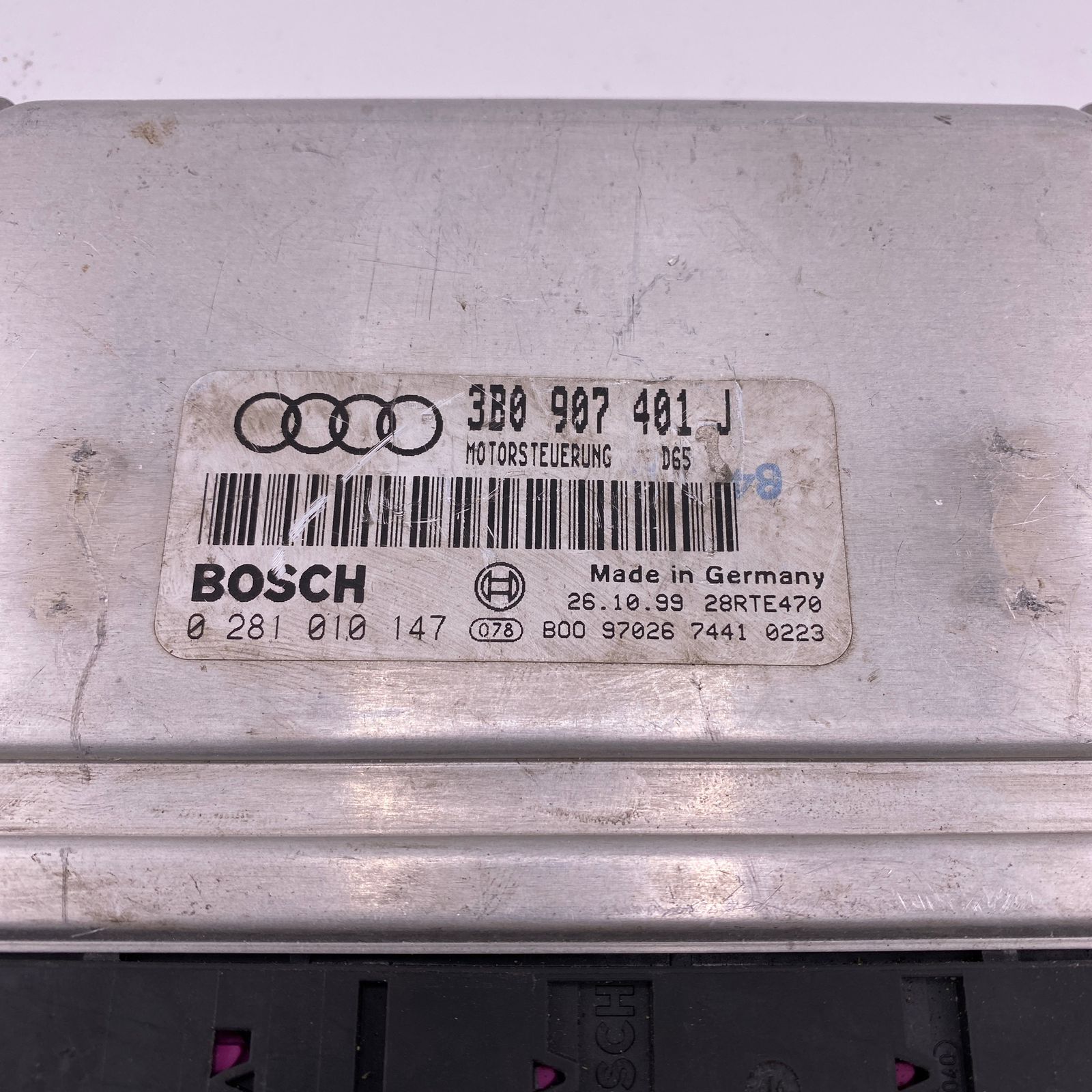 3B0907401J 0281010147 VW Audi Motor ECU Engine Module Unit Bosch