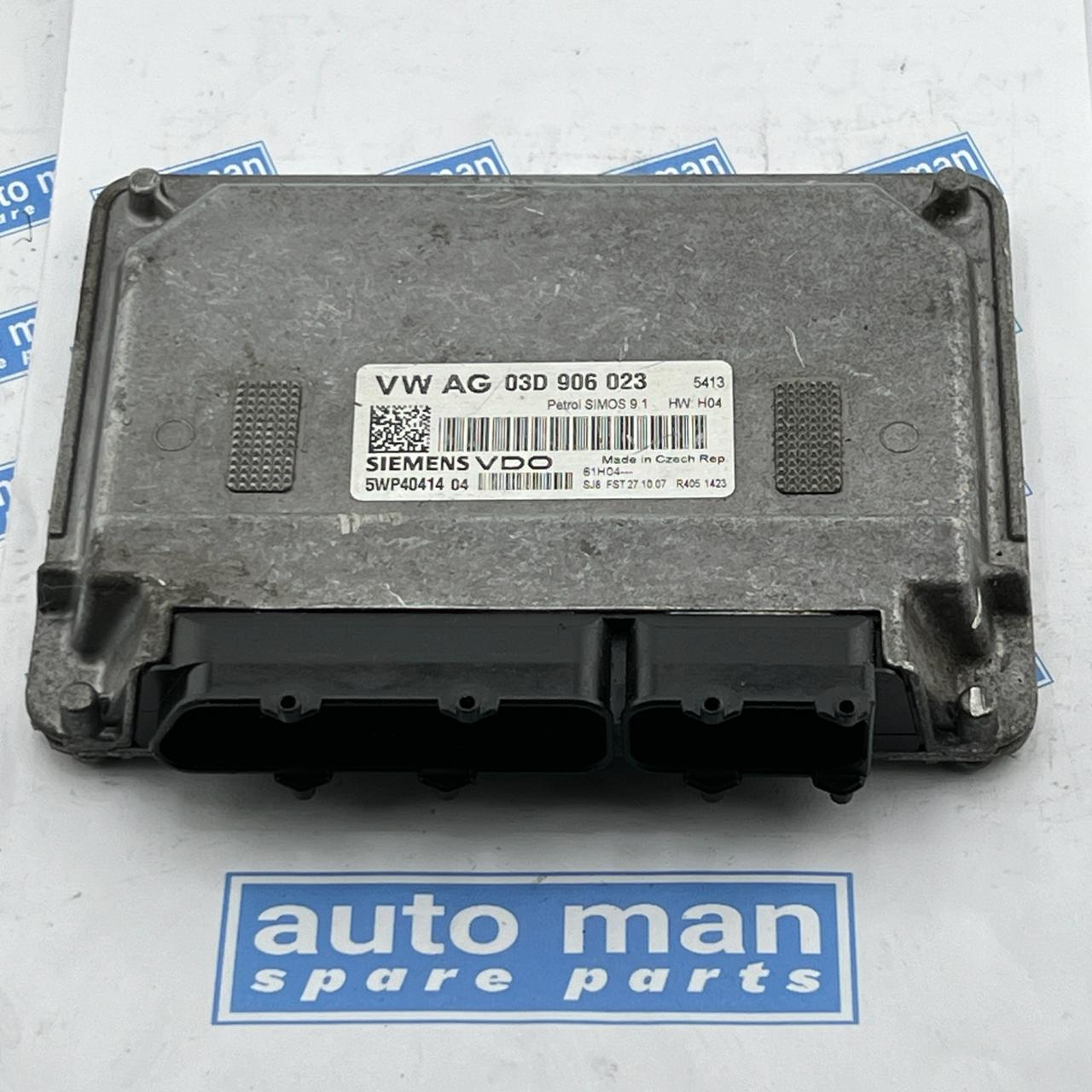 2007 VW POLO   E 5DR MK4 (9N3) BBM ENGINE ECU 03D906023 5WP40414 04 SIEMENS