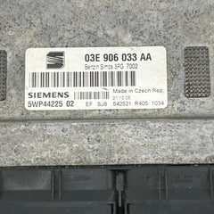 SEAT Ibiza 1.2 Petrol 47kW (64 HP) 5wp44225 02 Engine Control Module Unit 03E906033AA