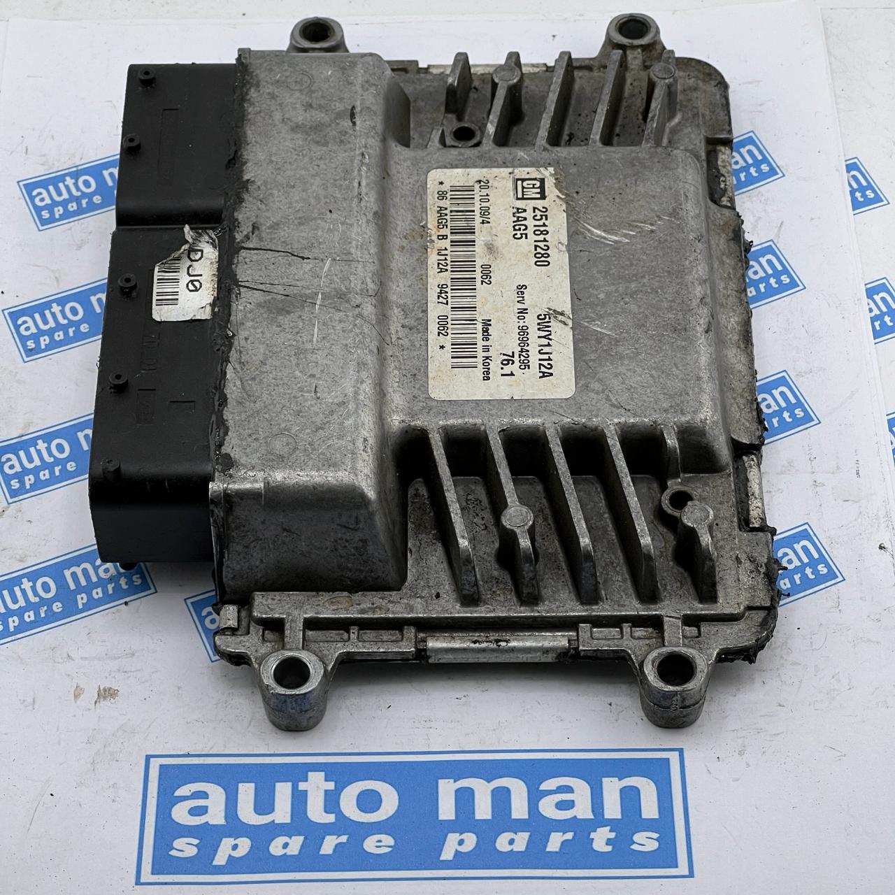 2010 CHEVROLET CRUZE  ENGINE ECU 5WY1J12A 25181280 #ECU