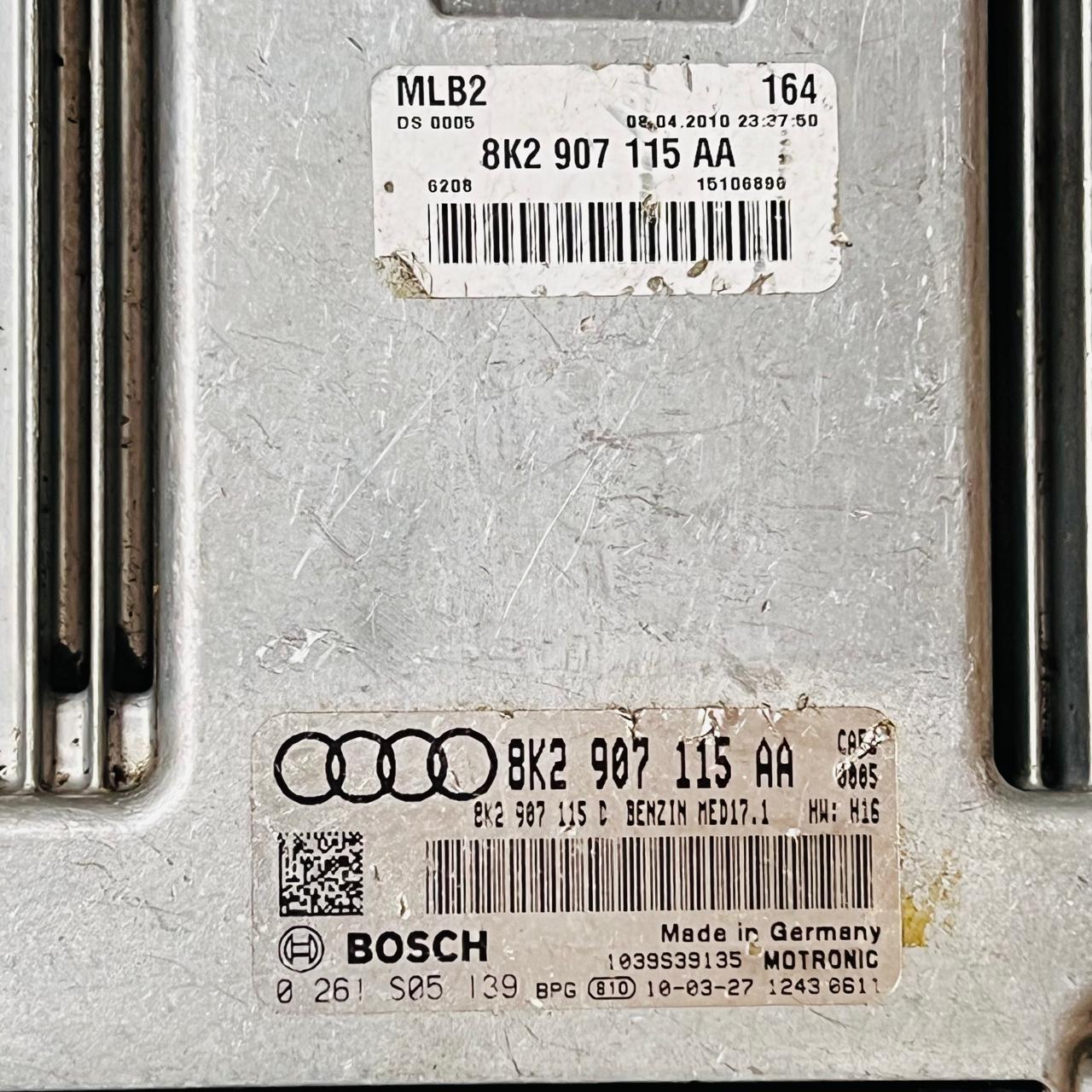 2010 AUDI A4 A5 QUATTRO 2.0 ENGINE CONTROL MODULE ECU ECM 8K2907115AA 0261S05139