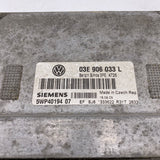 VW POLO   engine control unit ECU 03E906033L 2003 5WP40194 07