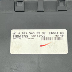 Control unit MERCEDES A0275450332 Siemens 5WK33922 A 027 545 03 32