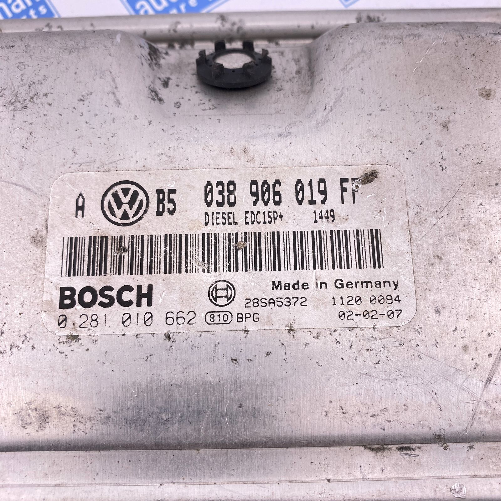 Engine control unit Audi A3 VW Golf 4 Bora 1.9TDI 0281010662 ATD 038906019FF