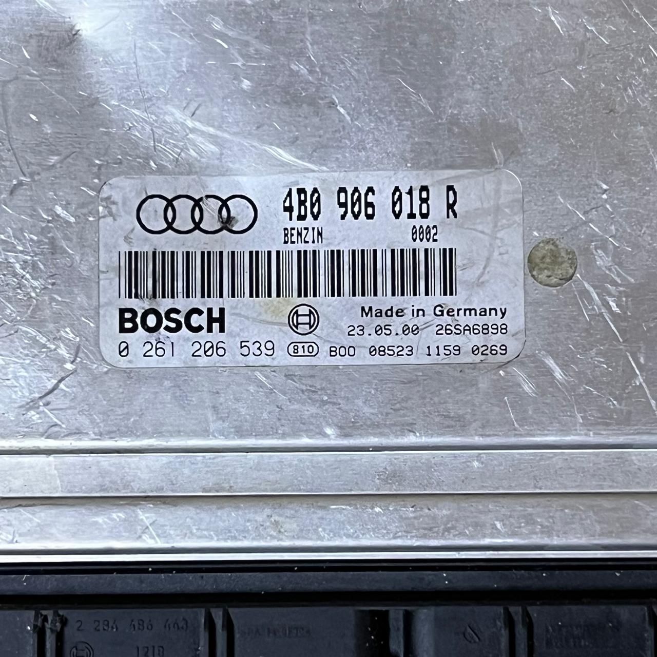 AUDI 1.8 T ECU ENGINE CONTROLLER   0 261 206 539, 0261206539, 4B0 906 018 R, 4B0906018R, ME7.5